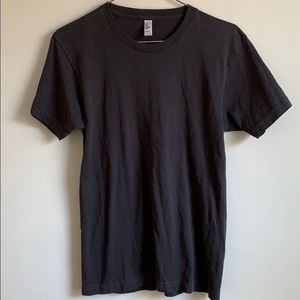 American apparel size xs power washed tee charcoal